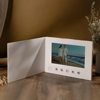 Livre vidéo en papier LCD promotionnel 5 7 10 pouces et brochure de carte de voeux vidéo de carte de visite personnalisable