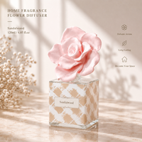 Coffret Cadeau Diffuseur de Parfum en Plâtre de Luxe OEM avec Fleurs, Marque Privée, Décoration d'Intérieur, Fournisseur Direct d'Usine