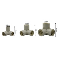 Raccords de tuyauterie PVC à 3 voies, diamètre intérieur 20, 25, 32 mm, pour l'irrigation domestique et l'agriculture, connecteurs de tuyauterie
