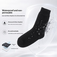 Chaussettes mi-mollet en coton tricoté imperméables pour activités de plein air : ski, course à pied, cyclisme, camping, sports aquatiques, respirantes