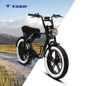 Bicicleta Eléctrica Estilo Motocicleta con Frenos de Disco Mecánicos de 7 Velocidades, Doble Corona, Tipo Cruiser de Montaña, 750W de Potencia para una Propulsión Fuerte - Product Image 1