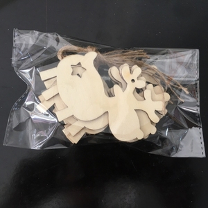 Décorations de Noël en <span class=keywords><strong>bois</strong></span> en forme de <span class=keywords><strong>cerf</strong></span> 2023 Accessoires - Product Image 3