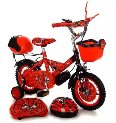 Spider-man enfants cadre en acier mode cool photo autocollant pneu pneumatique en caoutchouc bicycle_for_sale/vélo enfants/vélo/enfants vélo