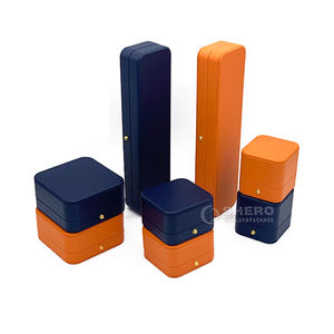 Caja de Regalo de Piel Sintética Personalizable de Lujo para Joyería, Estuche para Joyas de Mujer, Caja para Anillos y Collares - Product Image 6