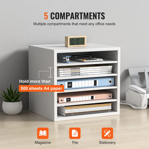 Organisateur de bureau à 5 niveaux avec <span class=keywords><strong>tiroir</strong></span> organisateur de fichiers de bureau en bois bac à lettres en <span class=keywords><strong>papier</strong></span> organisateur <span class=keywords><strong>trieur</strong></span> de fichiers - Product Image 2