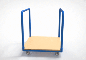 Plate-forme en <span class=keywords><strong>bois</strong></span> poignée en acier pivotant <span class=keywords><strong>chariot</strong></span> - Product Image 2