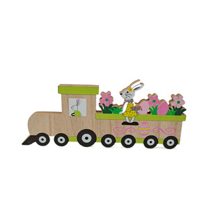 Nuevas <span class=keywords><strong>Manualidades</strong></span> <span class=keywords><strong>para</strong></span> Fiesta de <span class=keywords><strong>Pascua</strong></span>, Conejo de Madera Contrachapada Hecho a Mano, Estilo Nórdico, Decoración Ecológica <span class=keywords><strong>para</strong></span> el Hogar, 29.5x13x1.5cm, Marca XIANPING XP-WD1220 - Product Image 4