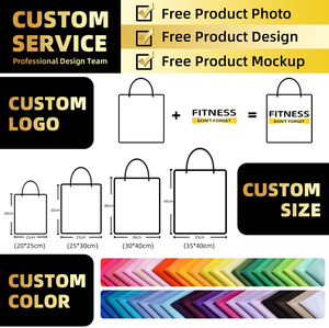 Zippered Canvas Tote <strong>Bag</strong> with Custom Logo Black &amp; White Letters for Men/Women All Seasons Shopping &amp; Daily Use - Product Image 4