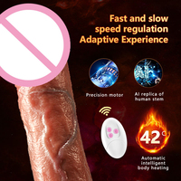 Super Dehnbarer Flüssig-Silikon-PVC Beheizter Vibrator Großer Realistischer G-Punkt-Stimulator Weicher Wasserdichter IPX5 Dildo für Frauen