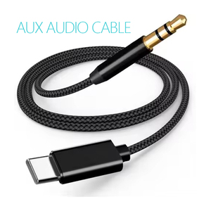 <span class=keywords><strong>สาย</strong></span> USB-C แบบถักเป็น<span class=keywords><strong>สาย</strong></span> <span class=keywords><strong>Aux</strong></span> ขนาด <span class=keywords><strong>3.5</strong></span> มม. ยาว <span class=keywords><strong>3</strong></span>.<span class=keywords><strong>3</strong></span> ฟุต พร้อมหัวแปลงสำหรับโทรศัพท์ 15/15 Pro Max/Samsung S24/S23/S22/Pad Pro สีดำ - Product Image 1