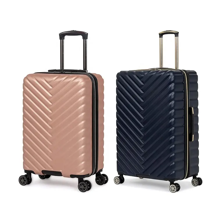 卸売新しいタイプ優れた外観正方形新しい荷物トロリーハードケース旅行ABS荷物バッグホイールスーツケース荷物