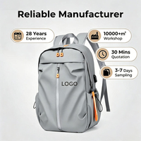 Nouveau sac à dos élégant pour ordinateur portable, multi-compartiments, pour affaires et trajets quotidiens, avec port USB et prise casque