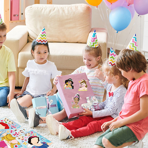 <span class=keywords><strong>Jeux</strong></span> de déguisement, puzzles pour enfants, jouets de dessin animé, adorables princesses, cloche, Blanche-Neige, Cendrillon, autocollants DIY, cadeaux promotionnels - Product Image 5