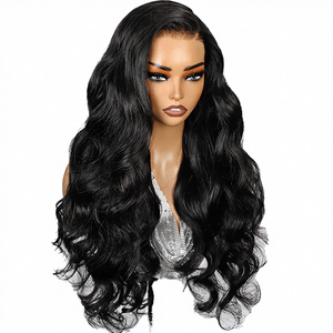 Peluca frontal de encaje HD 13x6, súper ondulada, larga, brasileña, con encaje transparente, densidad del 180%, de 14 a 30 pulgadas - Product Image 6