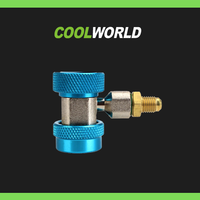 Connecteur rapide pour réfrigérant R134A, adaptateur de raccord rapide haute et basse pression pour climatisation
