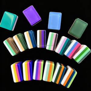 Fournitures de Mahjong : Tuiles de Mahjong uniquement, tuiles de Mahjong en acrylique de luxe gravées à 4 couches, format voyage - Product Image 5