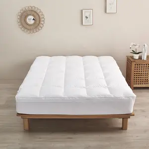 Extra Thick Snow Down Alternative Overfilled Plush Pillow Top Mattress Pad Cover With Deep Pocket