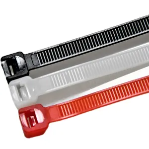 High Quality Heavy Duty Black/White Nylon pa66 Cable Tie Plastic Self-locking Zip Ties