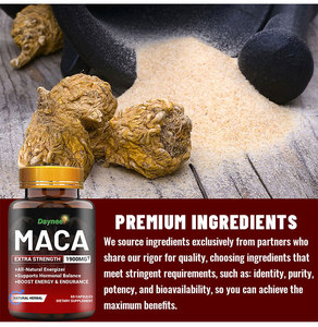 Wins Town Capsules d'énergie masculine Maca Ginseng Ashwagandha 60 Capsules Complément alimentaire naturel à base de plantes Immunité avec Vitamine Zinc - Product Image 6