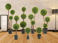 5ft herbe boule bonsaï Faux buis verdure cèdre plante artificielle plante topiaire arbre pour intérieur décor à la maison