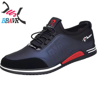 Chaussures de marche et de conduite respirantes pour hommes, à porter en été, avec empeigne en PU souple et semelle extérieure en plastique