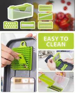 14/16 pièces ensemble d'outils de cuisine chauds multifonctionnels facile PP plastique trancheuse manuelle coupe-soie <span class=keywords><strong>râpe</strong></span> ustensiles à découper - Product Image 3