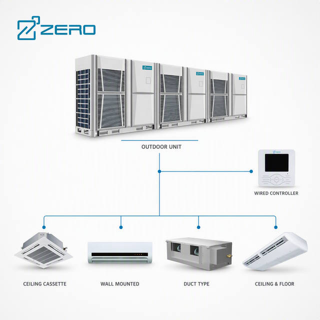 18000-42000 BTU Mini Split Heating & Cooling Central Air Conditioner with DC Inverter for Household & Outdoor Use