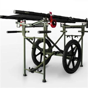 حامل قمامة طبي معدني-عربة نقالة قابلة للطي بعجلات للمناطق المفتوحة ، متينة ومحمولة - Product Image 6