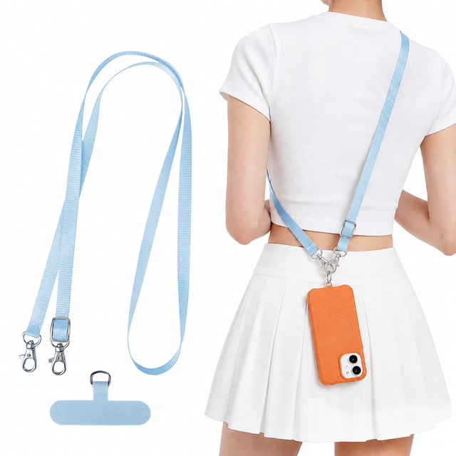 Adjustable Neck Wrist Strap Anti Theft Long Lanyard Travel Essential Cell Phone Lanyard Crossbody Phone Strap for iPhone