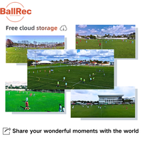 Caméra d'action de football BALLREC avec suivi IA, vidéo 4K 16MP, 128 Go, étanche IPX6, Wi-Fi pour équipes de football