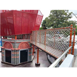 Rete di corda rossa <span class=keywords><strong>nave</strong></span> avventura per bambini su misura arrampicata e equilibrio struttura di gioco per parchi giochi all'aperto e parchi a tema - Product Image 3