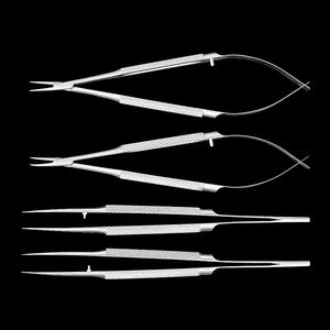 Ensemble d'<span class=keywords><strong>instruments</strong></span> microchirurgicaux médicaux, kit d'outils de suture pour la pratique, ensemble d'<span class=keywords><strong>instruments</strong></span> chirurgicaux ophtalmiques, porte-aiguilles, pinces - Product Image 3