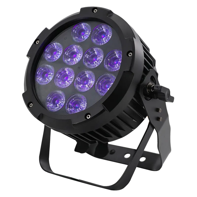 L-113 düğün DJ kapalı sessiz 12x18w uv uv uv led düz par can sahne ışıkları