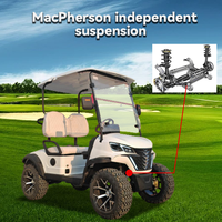 Tarion Nuevo Modelo de Carro de Golf Eléctrico para 2 Personas, Alta Velocidad, Alcance de 90 km, Buggy de Golf para Carretera, Frenos de Disco Hidráulicos, Certificado CE, 4KW AC