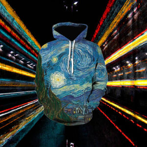 <span class=keywords><strong>Felpa</strong></span> <span class=keywords><strong>con</strong></span> <span class=keywords><strong>Cappuccio</strong></span> da <span class=keywords><strong>Uomo</strong></span> Moda Hip-hop Pop <span class=keywords><strong>con</strong></span> Stampa 3D Notte Stellata per la Stagione Autunnale - Product Image 2