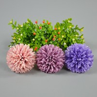 DREA - Cabeza de Flor de Crisantemo Artificial de Alta Calidad de 7 cm, Flor Artificial para Decoración de Pasteles de Boda, Proveedores de Flores Artificiales