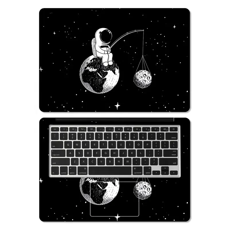 Astronaut Laptop Stickers Huid 15.6 Beschermende Laptop Cover Decals Lenovo Vinyl Gelden 11/12/13/14/16 inch Mac/Xiaomi/Hp