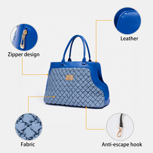 Lüks taşınabilir Pet taşıyıcılar rahat kedi keseler büyük kapasiteli köpek seyahat çantası köpek koşum ile açık araba klozet kapağı - Product Image 4