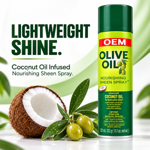 Spray de Aceite para el Cabello de Oliva y Coco Tratamiento Ligero Suavizante y Brillante con Aceites Esenciales Control del Frizz Hidratante y Humectante - Product Image 3