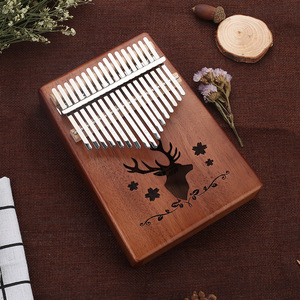 Paisen <span class=keywords><strong>Sanza</strong></span> Mbira, Calimba Mini de 17 Teclas, Económica, de Madera de Caoba Sólida, Piano de Pulgar, Set de Calimba de 21/17/10 Teclas con Bolsa - Product Image 5