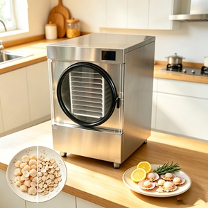 Bomba de Liofilización Automática de 20 kg/h, Deshidratador de Alimentos de Sobremesa SUS304 para Procesamiento de Alimentos, Ahorro de Energía, Frutas/Snacks para Mascotas - Product Image 1