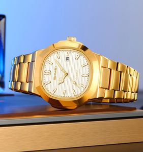 Reloj Elegante de Diseño Clásico con Cristal Redondo, Movimiento de Cuarzo, Función de Fecha, Acero Inoxidable y Correa de Acero, Resistente al Agua - Product Image 2