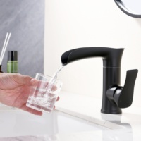Luxe monotrou salle de bain bassin d'eau robinet mitigeur moderne mitigeur cascade salle de bain robinet eau chaude froide bassin robinets