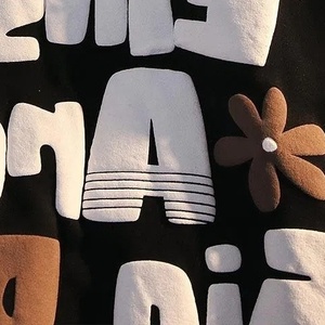 T-shirts Hip Hop pour Hommes en Coton 100% Respirant, Personnalisés en 3D avec Broderie sur Tissu Éponge Surdimensionné, Impression à l'Écran en Mousse et Gaufrage - Product Image 2