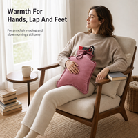 Coussin chauffant électrique portable USB rechargeable de qualité supérieure pour les mains et les pieds, idéal pour la maison, le camping-car et les voyages en extérieur