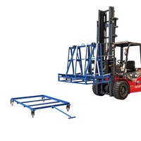 SANDE Chariot de transport pour dalles de pierre et de granit, avec cadre inférieur amovible et support en A