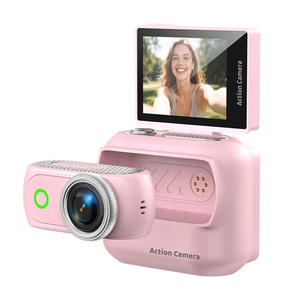 Caméra d'action miniature portable 1080P avec écran rabattable de 2 pouces, caméra sportive détachable magnétique, caméra miniature pour vlog, caméscope numérique Wifi - Product Image 3
