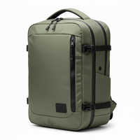 Sac à dos de voyage extensible tendance compatible TSA, en polyester imperméable, pour ordinateur portable, unisexe, 20-39L, avec ceinture à coussin d'air, OEM/ODM