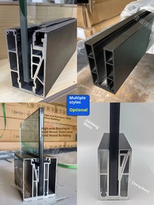 Balustrade d'escalier en verre sans cadre, type rainure de fixation, sans fondation en béton, poutre d'escalier, design américain ouvert - Product Image 2