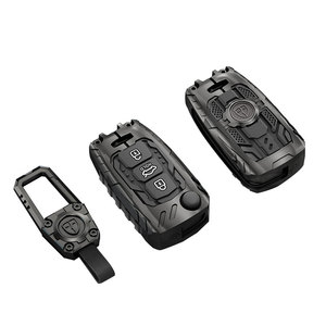 Housse de porte-clés de voiture en métal et silicone compatible avec <span class=keywords><strong>Hyundai</strong></span> I10 I20 I30 <span class=keywords><strong>IX20</strong></span> IX35 KIA Soul Rio Sportage Sorento Picanto - Product Image 1